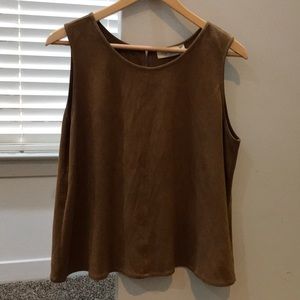 Suede tank
